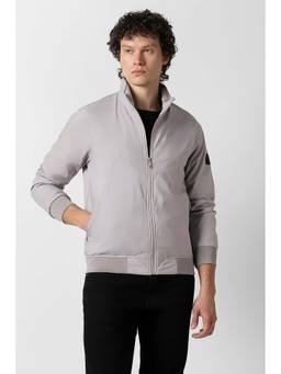 Van Heusen - Men Grey Solid Jacket