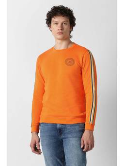 Van Heusen - Men Orange Crew Neck Sweatshirt