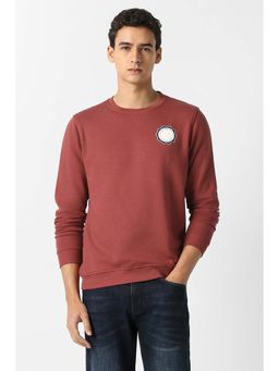 Van Heusen - Men Maroon Crew Neck Sweatshirt