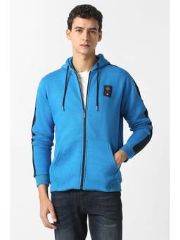 Van Heusen - Men Blue Colorblock Hoodie