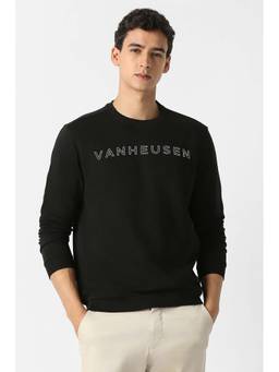 Van Heusen - Men Black Crew Neck Sweatshirt