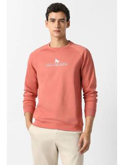 Van Heusen - Men Peach Crew Neck Sweatshirt