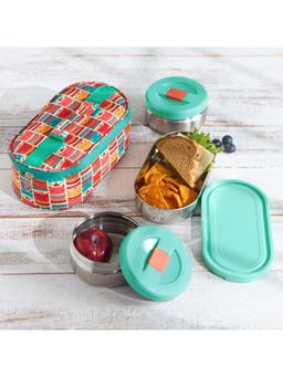 Chumbak - Aztec Cats Lunch Box Set