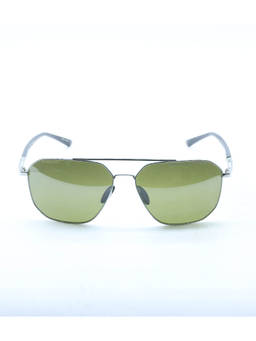 Porsche Design - Green Aviator Metal Uv Protected Sunglasses Men (P8967 61B) (52)