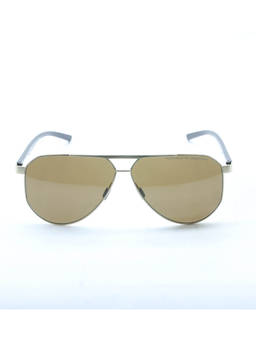 Porsche Design - Brown Aviator Metal Uv Protected Sunglasses Men (P8983 63B) (52)