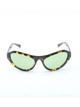 Web Eyewear - Green Cat Eye Acetate Uv Protected Sunglasses Women (We0288 60 52N) (60)