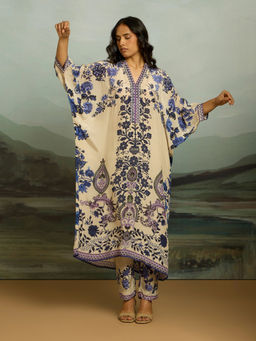 THREE-THREE - Tahara Ivory Kaftan With Pant