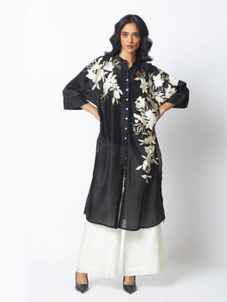 MADDER MUCH - Black Yercad - Easy Shirt Tunic and Pant Set