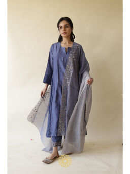 Rhua India - Adiba Embroidered Kurta and Pant with Dupatta