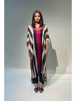 Rukinder Kumar - Striped Multicolor Kaftan