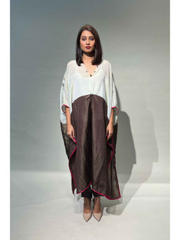 Rukinder Kumar - Colorblock Tissue Multicolor Kaftan