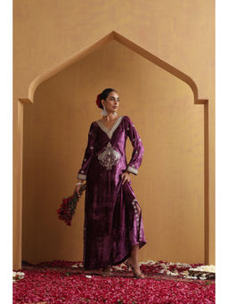 SUI KALA - Idha Embroidered Purple Kaftan