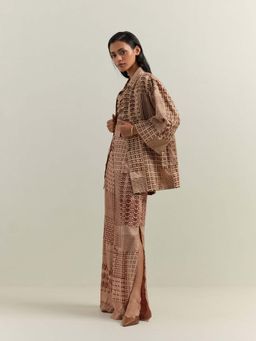 Studio Shikha Malik - Olio - Brown Party Co-Ord Set