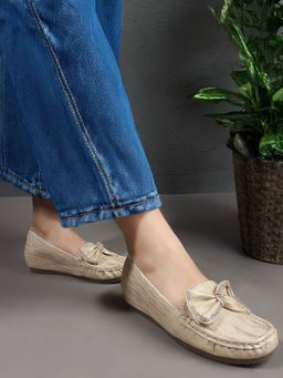 Carlton London - Women'S Soft Comfortable Anti-Slip Bow Loafers