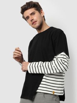Campus Sutra - Striped Full Sleeve Stylish Sweatshirt