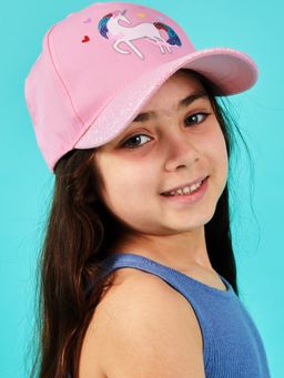 Accessorize London - Unicorn Baseball Cap Pink