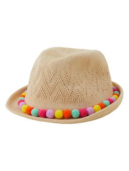 Accessorize London - Pom-Pom Packable Trilby