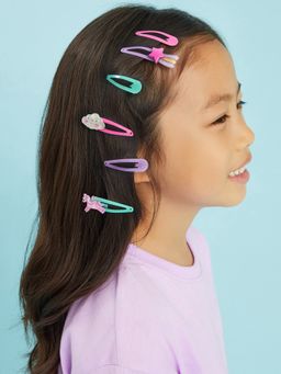 Accessorize London - Kids Girls Unicorn Hair Clips (Pack Of 6)