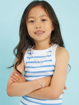 Accessorize London - Kids Girls Beaded Bow Necklace And Bracelet Set
