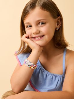 Accessorize London - Kids Beaded Friendship Bracelets (Pack Of 3)