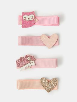 Accessorize London - Kids Character Salon Hair Clips (Pack Of 4)