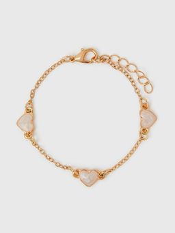 Accessorize London - Girls Gemstone Heart Bracelet