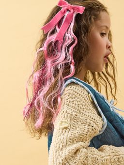 Accessorize London - Girls Sparkle Bow Fake Hair