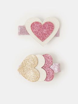 Accessorize London - Girls Heart Glitter Slides