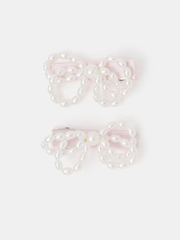Accessorize London - Girls Pearl Dangly Clips