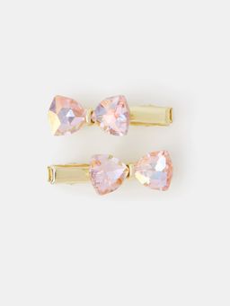 Accessorize London - Girls Crystal Mini Bow Clips