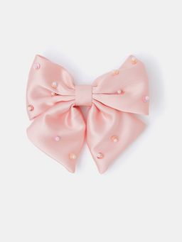 Accessorize London - Girls Beaded Satin Bow Clip