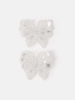 Accessorize London - Girls Beaded Butterfly Clips