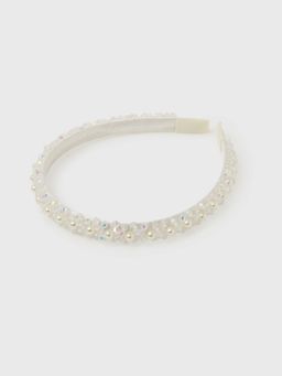 Accessorize London - Girls Pearl Flower Alice Hair Band