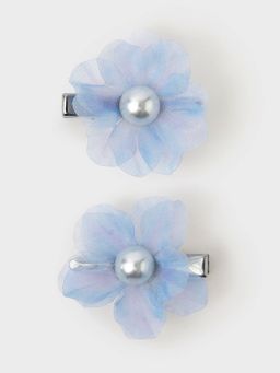 Accessorize London - Girls Pearl Flower Hair Clips