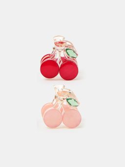 Accessorize London - Girls Mini Cherry Claw Clips