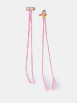 Accessorize London - Girls Ice Cream Plait Fake Hair Clips