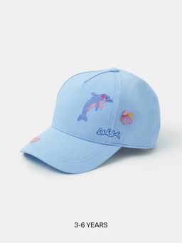 Accessorize London - Girls Sea Life Embroidered Cap