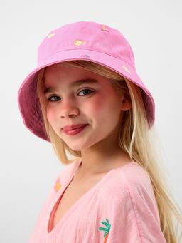 Accessorize London - Girls Fruit Embroidered Bucket Hat