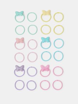 Accessorize London - (Pack Of 24) Girls Sparkle Butterfly Hair Bands