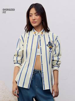 The Souled Store - Women Off White Character Pure Cotton Shirt