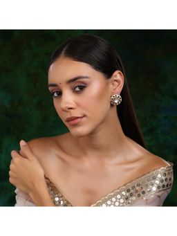 Ruby Raang Studio - Kundan Oversized Stud Earrings