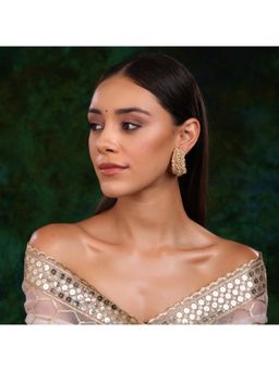 Ruby Raang Studio - White Pearl Hoops Earrings