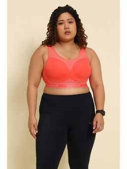 Van Heusen Woman Lingerie and Athleisure - Power Plus Padded Sports Bra-Coral