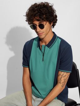 The Souled Store - Tss Originals Cadmium Zipper Polo T-Shirt