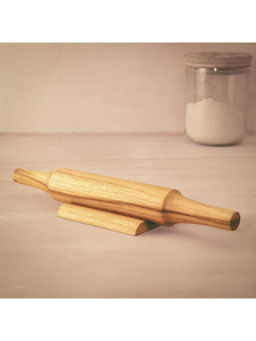 Ellementry - In Teak Wooden Belan With Stand