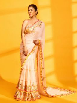 Gopi Vaid - Deehar Sophie Choudry Saree with Stitched Blouse