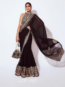 Gopi Vaid - Golconda Kubbra Saree with Stitched Blouse