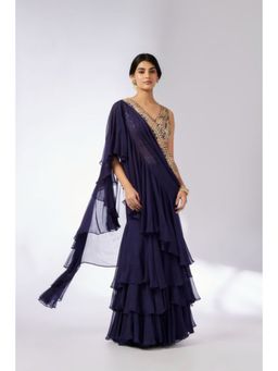 Gopi Vaid - Shifa Saree with Stitched Blouse