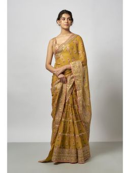 Gopi Vaid - Mahira Saree with Stitched Blouse