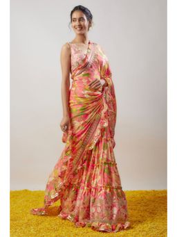 Gopi Vaid - Naina Saree with Stitched Blouse
